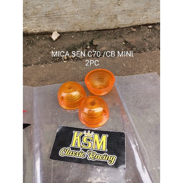 Mika Sein C70 Mini 2pcs mica sen mini c70 1set mica lampu sen cb mini c70 (Mika Sein C70 Mini 2Pcs)
