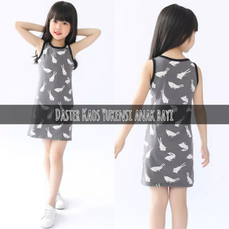 Dress Anak Daster Anak Yukensi Lekbong Bayi Usia 1-5 Tahun Motif
