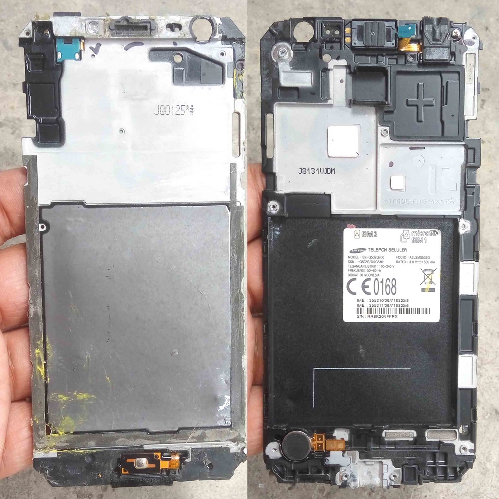 Tatakan LCD Fullset Samsung Galaxy J2 Prime G532 Frame Bezzel LCD Samsung J2 Prime SM G532G SM-G532G