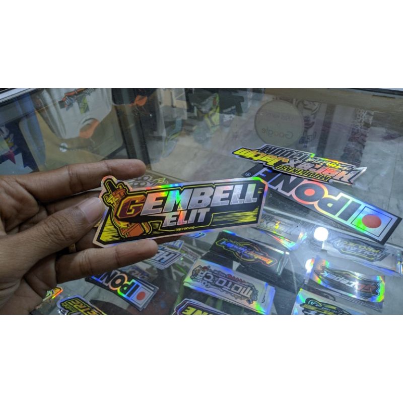 stiker racing viral gembel elit hollogram