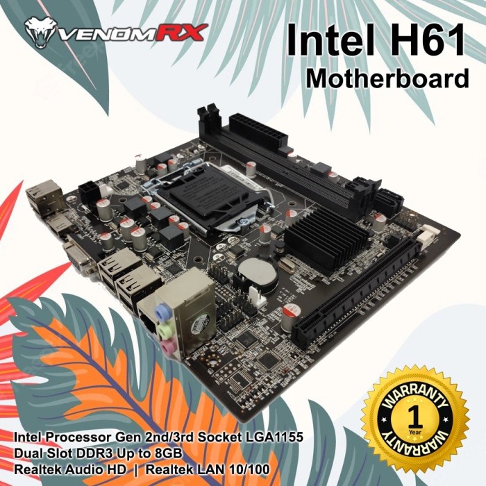 MOTHERBOARD VENOMRX H61 SOCKET 1155