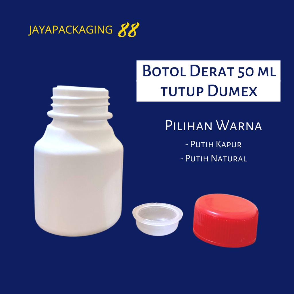 JP88 BOTOL 50 ML DERAT TUTUP DUMEX