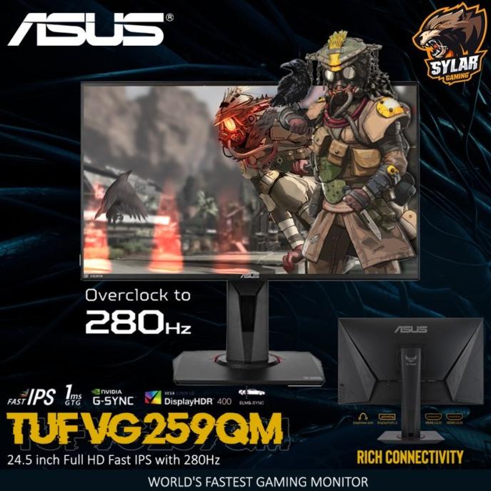 Pl793 Asus Tuf Vg259Qm 280Hz 24.5Inch Ips Panel Esports Gaming Monitor