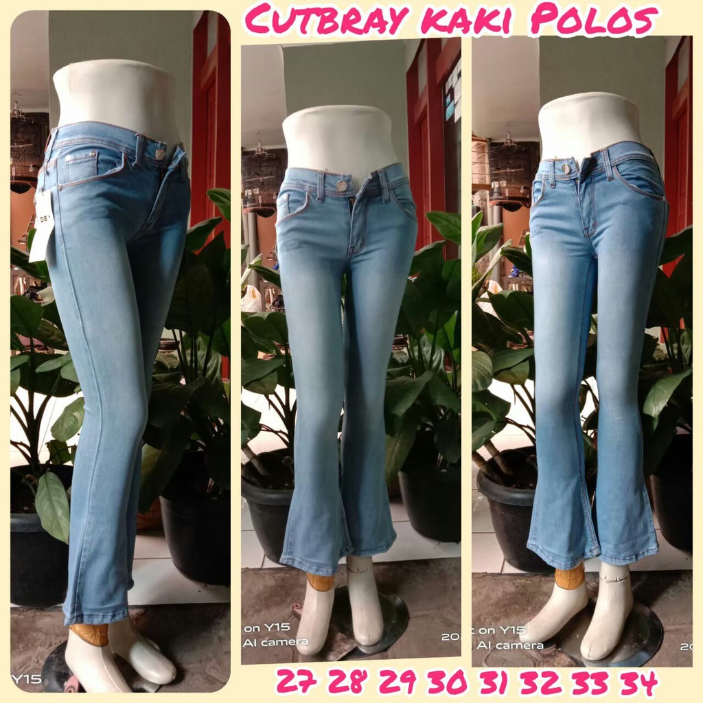 Celana Jeans Sobek  Cewek / Wanita UKURAN 31 - 34 Torn Pants Kekinian Murah Premium Bandung