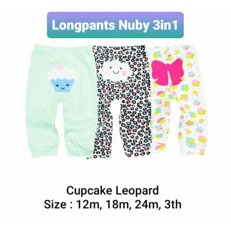 NUBY 3IN1 LONGPANTS/CELANA PANJANG BOY DAN GIRL