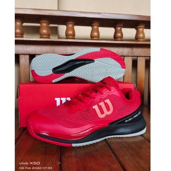 [KODE PRODUK SGIGJ4591] (COD) SEPATU TENIS WILSON RUSH PRO 3.0 SUPER PREMIUM ORIGINAL sepatu origina