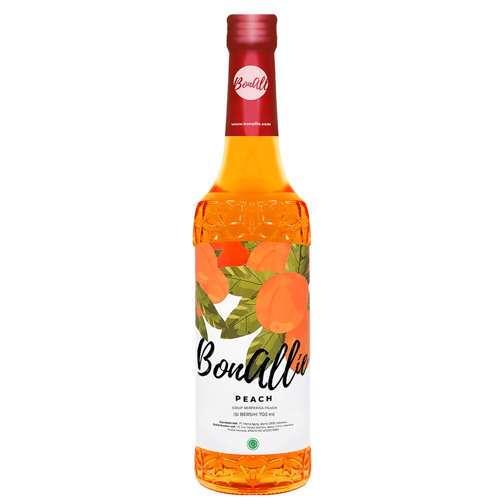 Bonallie Premium Syrup Peach 700mL