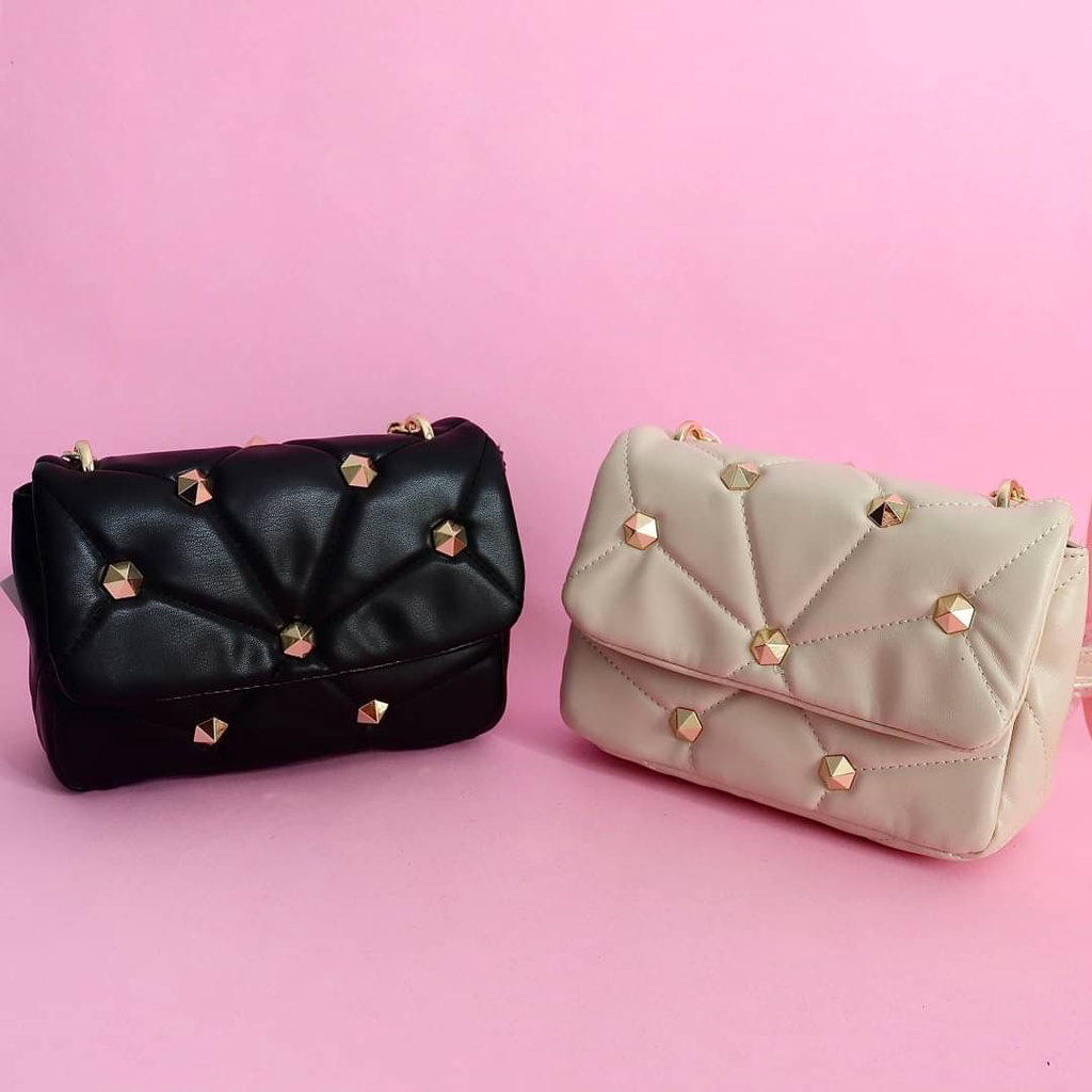 [7.7 Boombastis Sale⚡] - TAS SELEMPANG WANITA Z313 RANTAI SLING BAG PREMIUM IMPORT