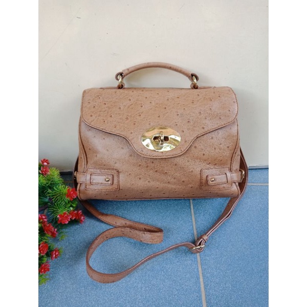 DOUBLE M MILANO ORIGINAL HANDBAG /SLING KULIT ASLI, KULBUR, LANGKA NI,  PRELOVED DOUBLE M MILANO,  T