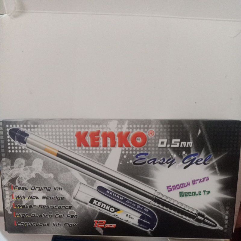 

KENKO PULPEN EASY GEL 0.5MLL HITAM PER LUSIN = 12PCS