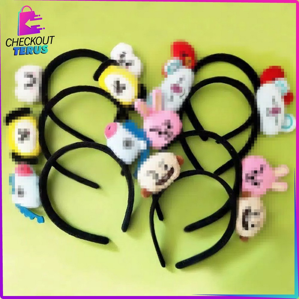 CT C8 Bendo Fashion Wanita Karakter Bangstan Boys Bando Anak Perempuan Headband Accesories Motif Lucu