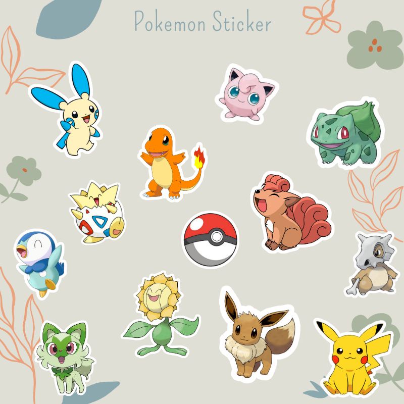 Pokemon Sticker | Pokemon sticker non-official