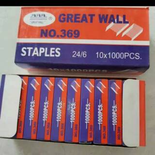 Isi staples besar Great Wall 369 | Shopee Indonesia