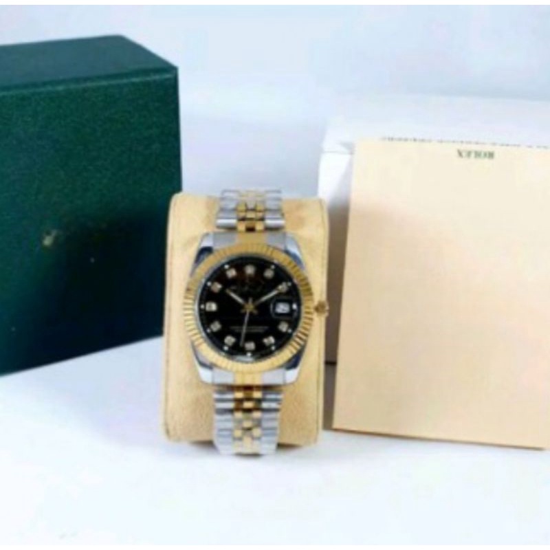 COD - JAM TANGAN FASHION WANITA ROLEX R76150YL FREE BOX ORIGINAL & KARTU GARANSI