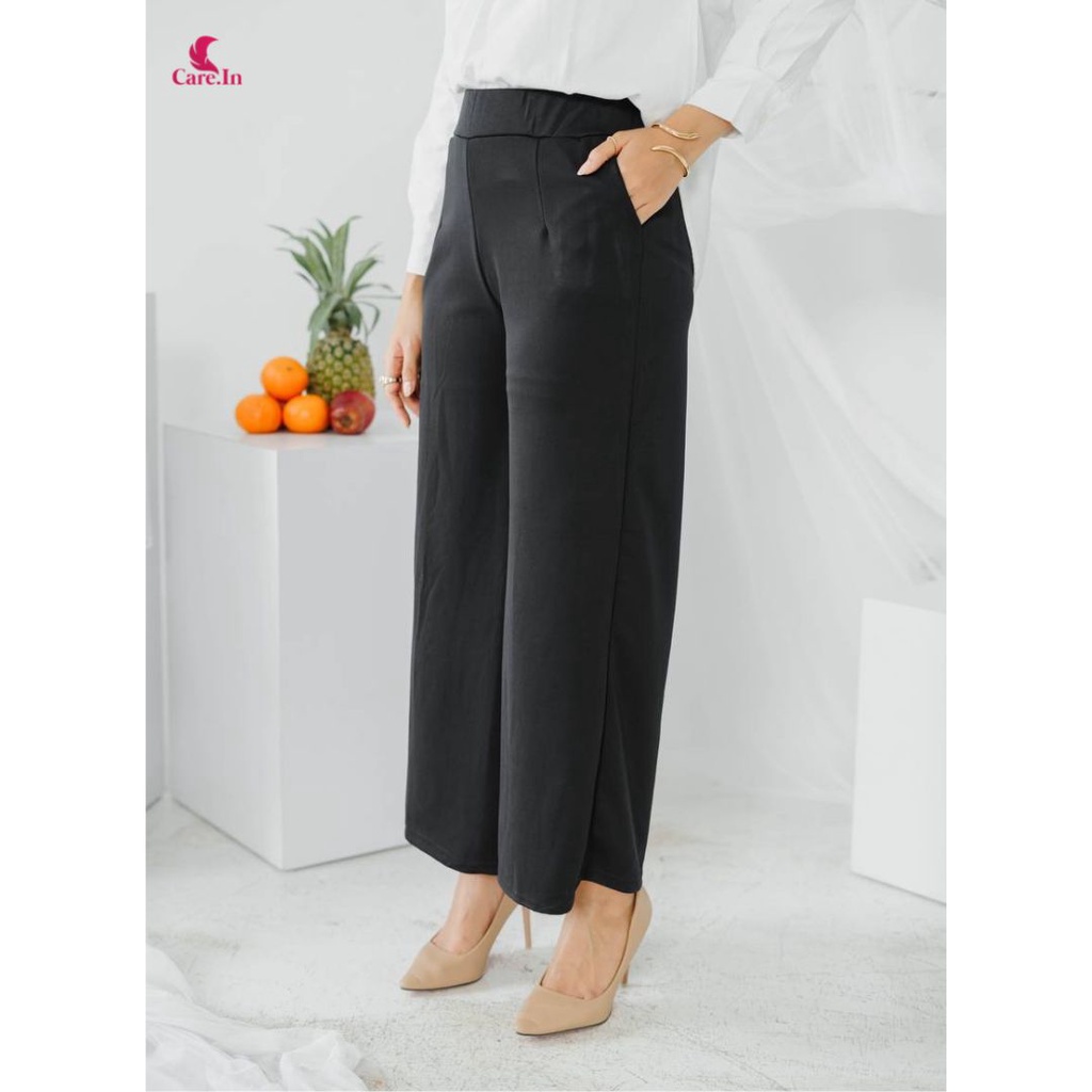 𝗖𝗮𝗿𝗲.𝗶𝗻 Kulot Scuba Highwaist | Celana Formal Kantor Wanita BASIC PREMIUM