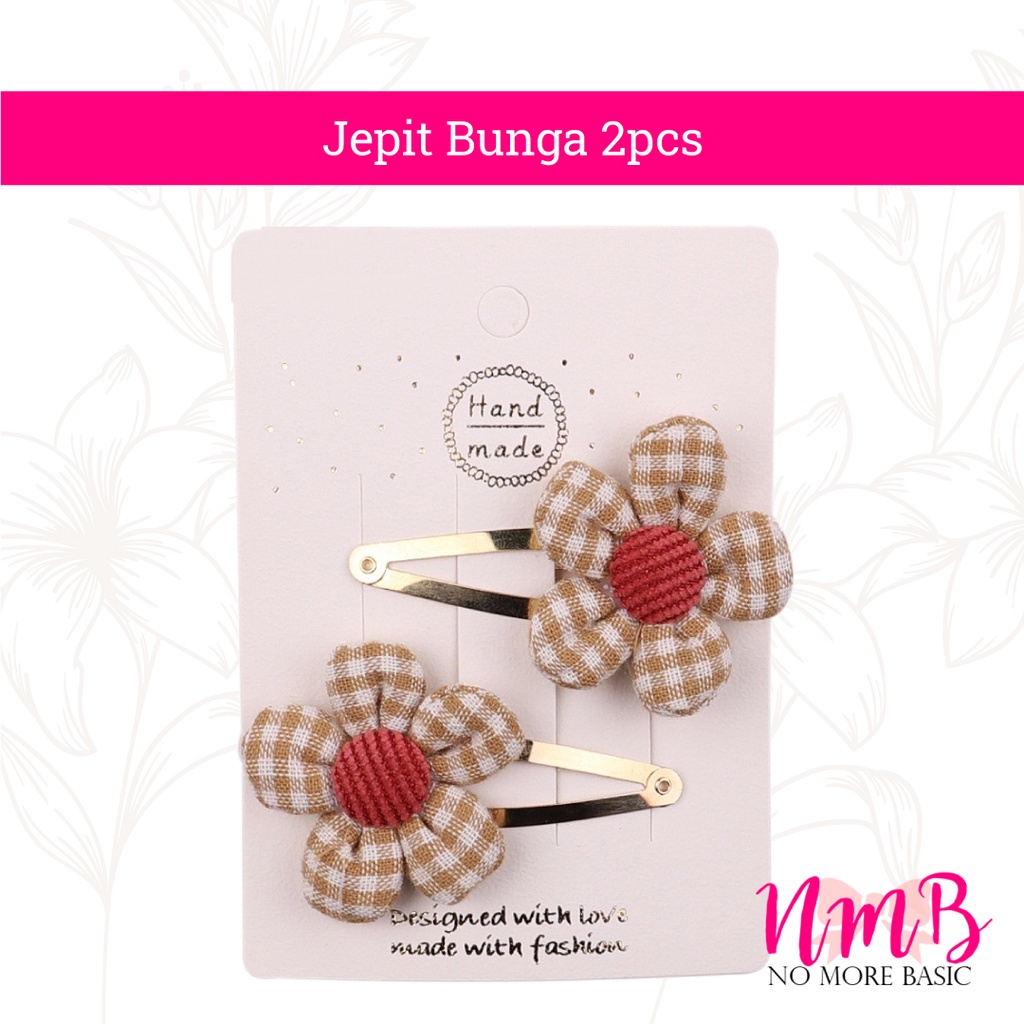 Jepitan Rambut Anak Perempuan Korea Set Jepitan Bunga 1 Set isi 2 pcs Rambut Anak Motif Lucu