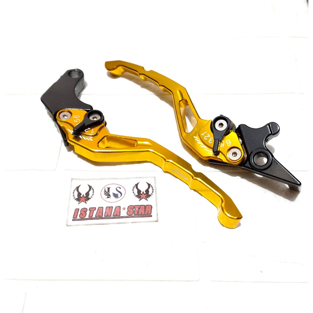 Handle REM Tiger Variasi Motor Bahan FULL CNC - Gold