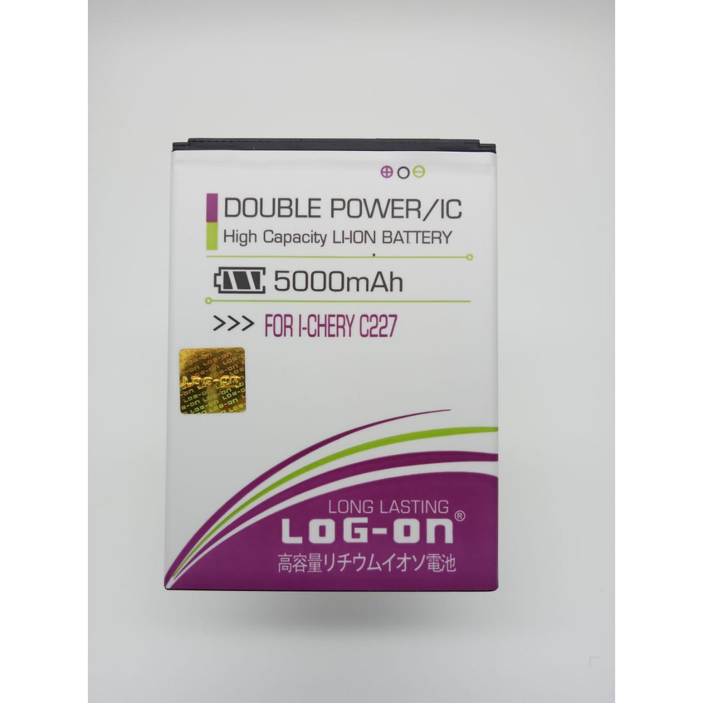BATERAI I-CHERRY C227 - LOG ON ORIGINAL DOUBLE POWER BATTERY