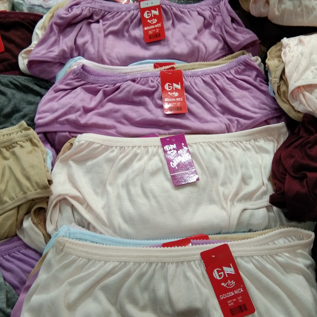 GOLDEN NICK putih hitam warna CD Wanita Super  Lembut Nyaman Dipakai CD 937 3PCS