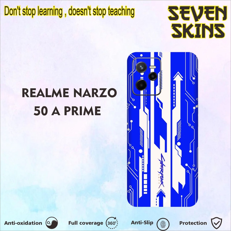 SKIN HANDPHONE DAPAT 2 PCS REALME NARZO 50A PRIME  CYBERPUNK