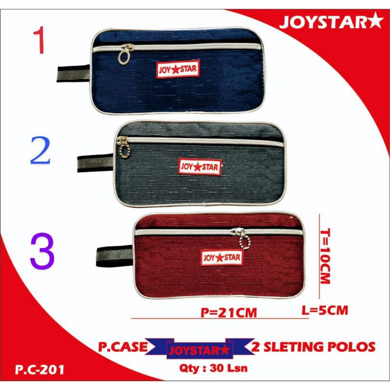

Tempat Pensil Warna Polos 2 Resleting / Kotak Pensil 2 Resleting