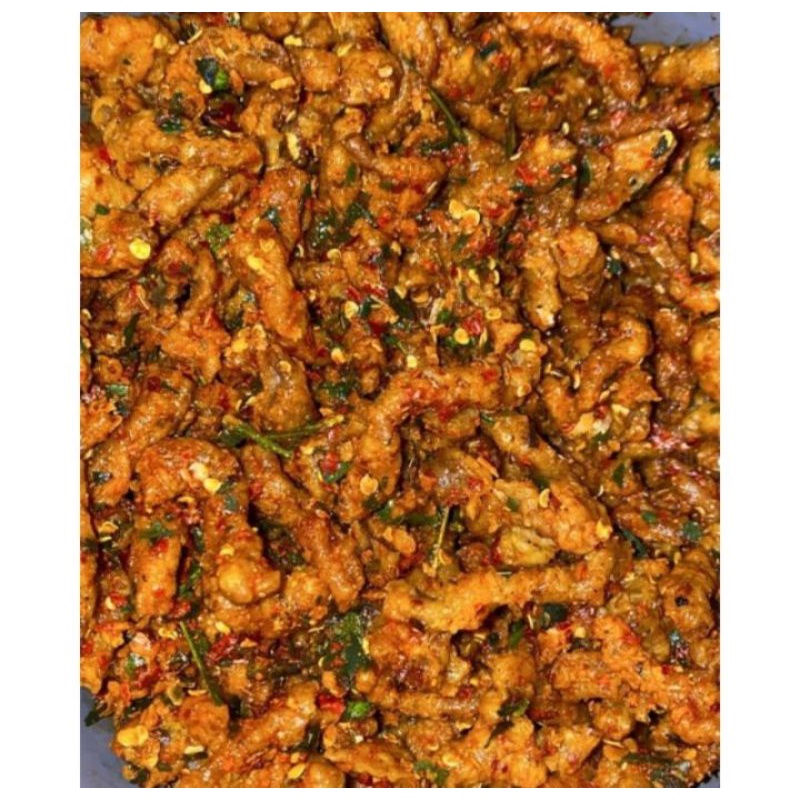 

usus krispi pedas daun jeruk