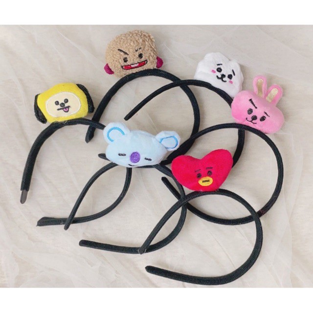 Bando BTS BT21 KPOP Plush Headband Bangtan Boys