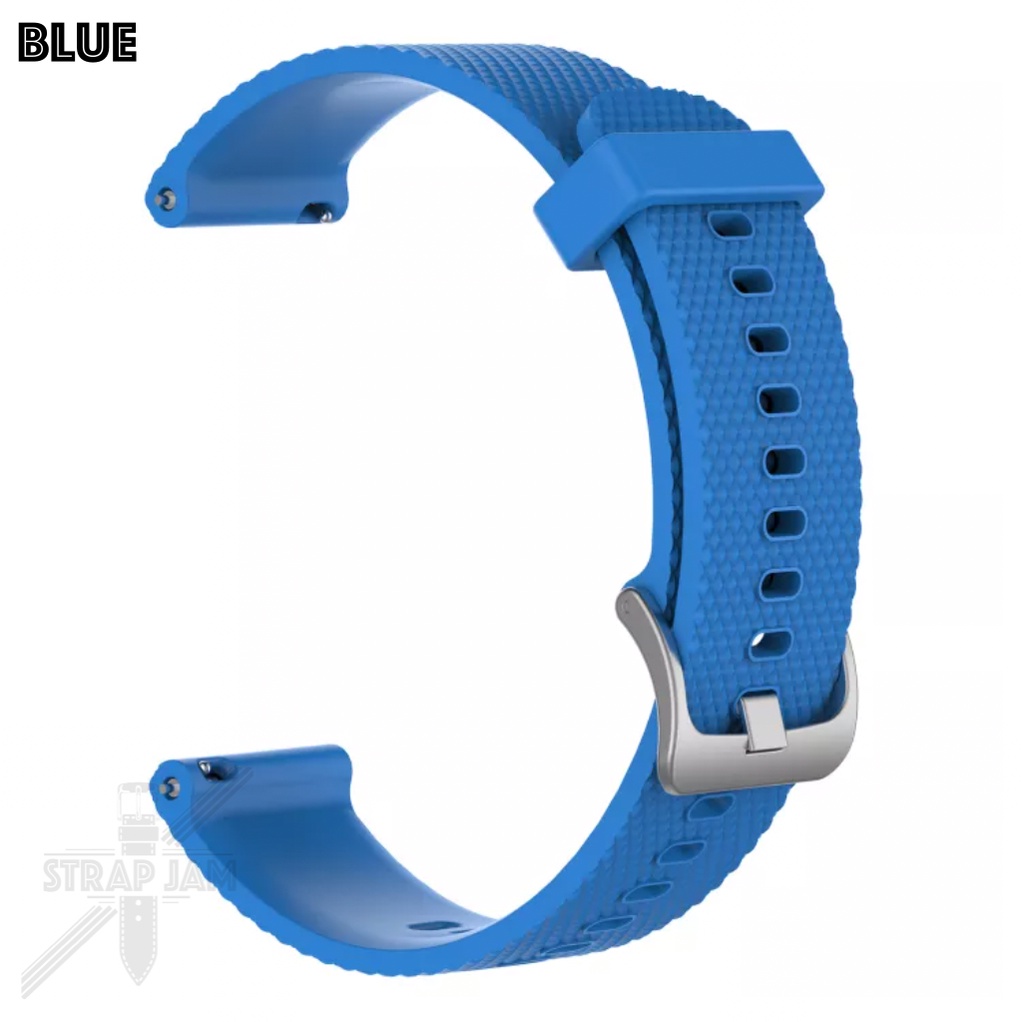 SBF Tali Jam Tangan 20mm Universal - Strap Rubber Silikon Dengan Grey Buckle