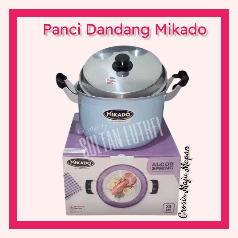 Panci dandang Mikado Steinless