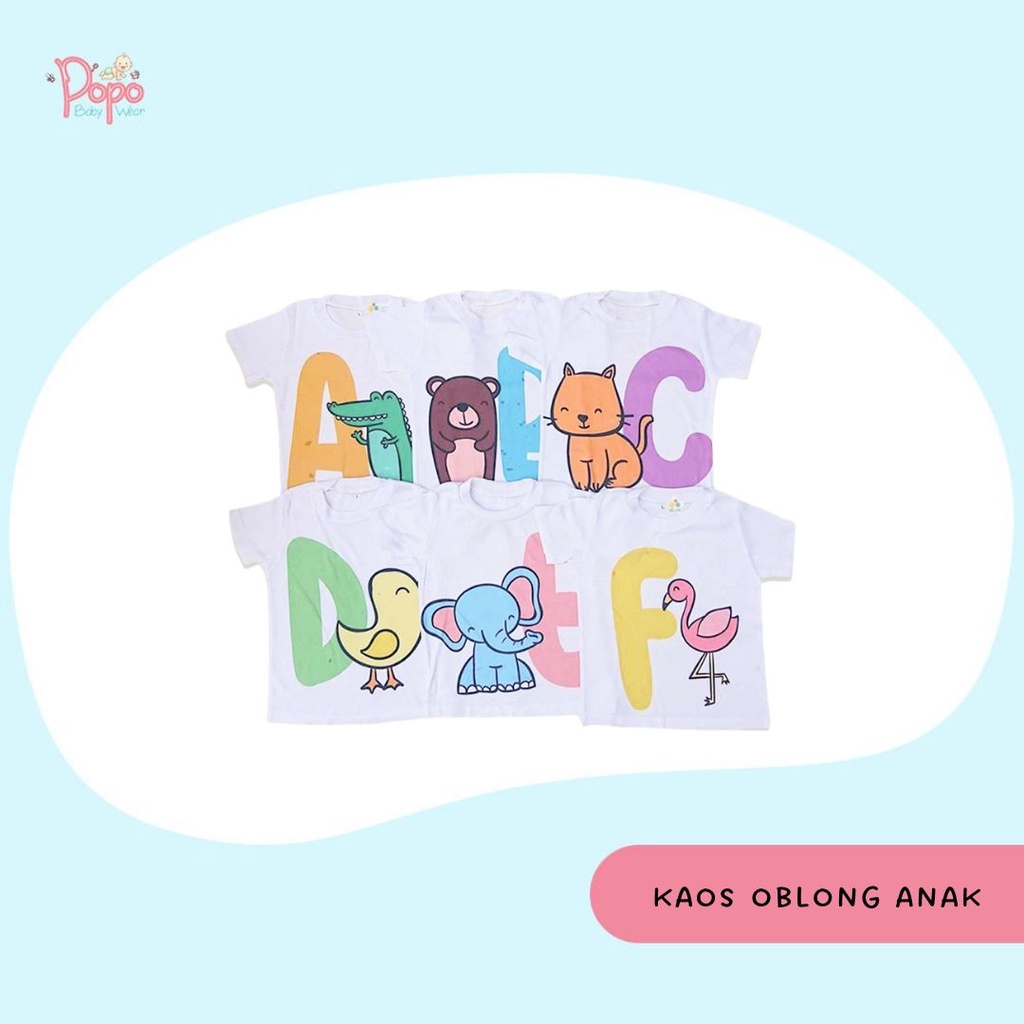 KAOS OBLONG ANAK/ KAOS SETALI ANAK (PUTIH)