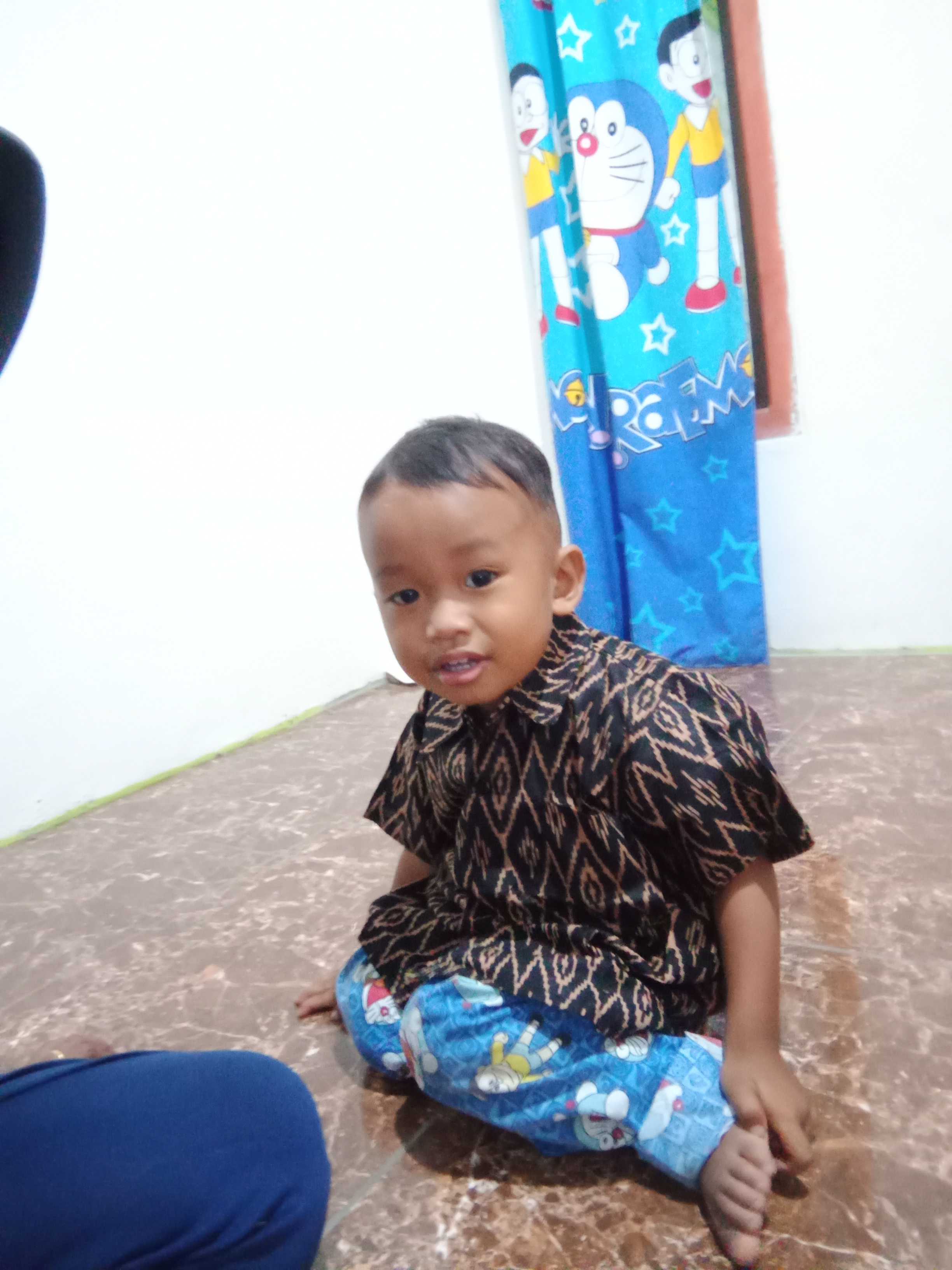 Batik Couple Keluarga Sania Ruffle Ori Ndoro Jowi Dnt Motif Tenun