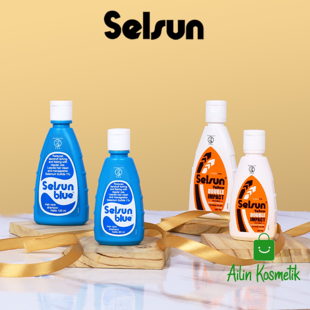 SELSUN Shampoo Conditioner Series / Sampo Anti Ketombe Blue 5 Yellow Gold 7 Herbal Flowers by Ailin