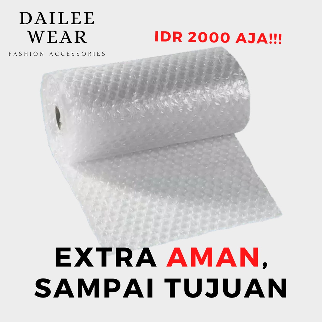 

BUBBLE WRAP PACKING TAMBAHAN EXTRA AMAN UNTUK PRODUK ANDA