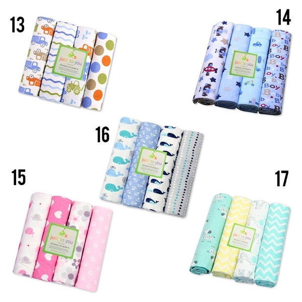 LIN9023 - No 1-17 4 in 1 Bedong Bayi Carter’s 100% Cotton