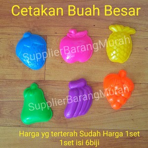 cetakan playsand buah besar ( mainan anak play sand pasir kinetik) HM0007