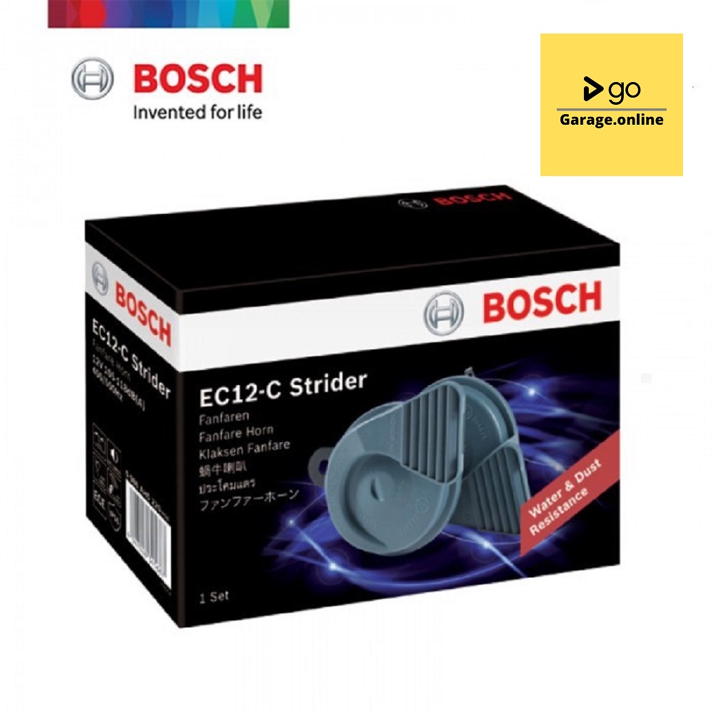 Klakson Keong Bosch Strider EC12-C Waterproof Anti Air 12V Untuk semua Mobil dan Motor Original