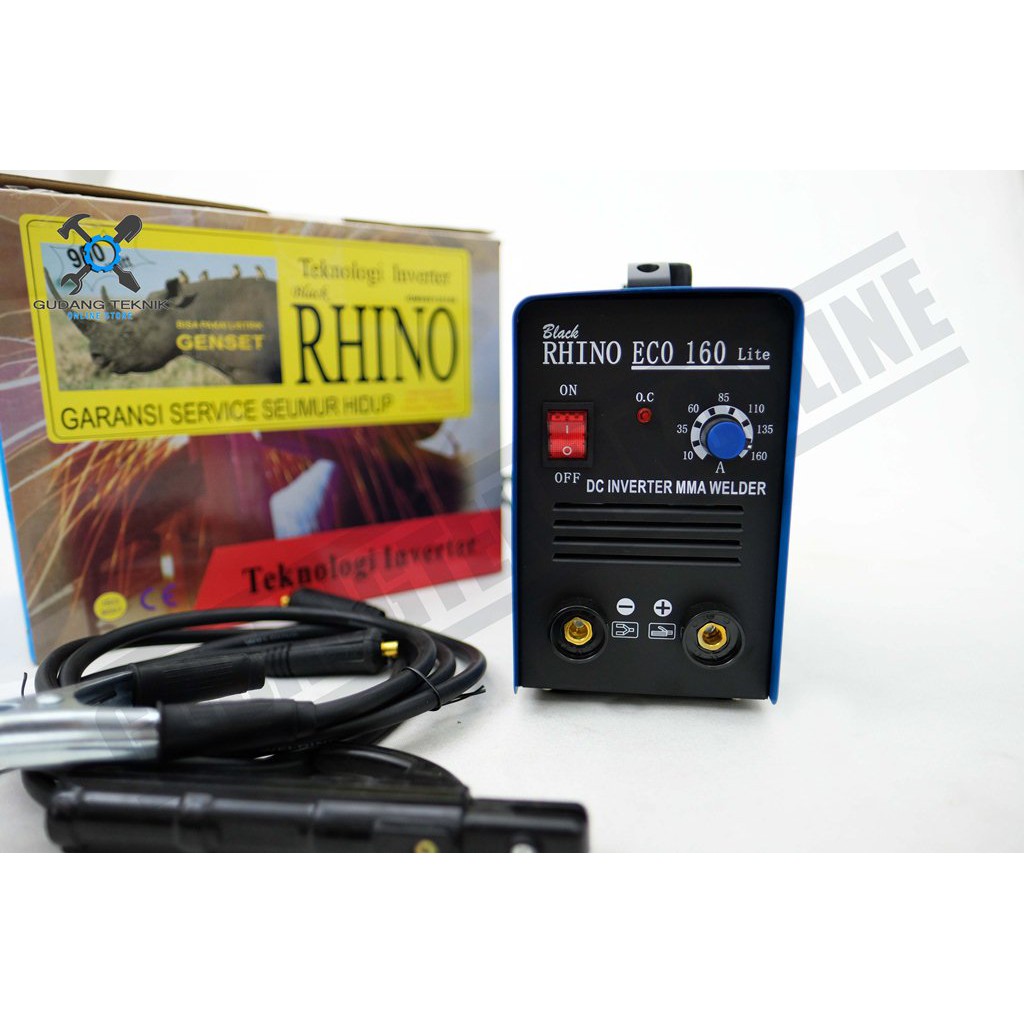 Mesin Las RHINO MMA 160A / Trafo Las Rhino ECO 160 A Inverter Rhino 160e