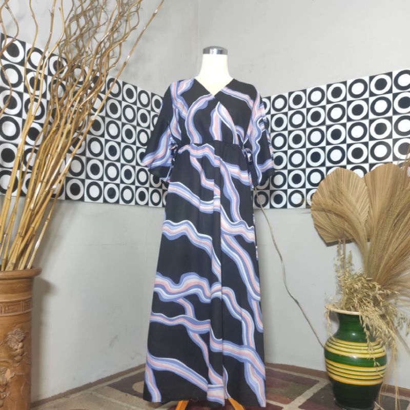 BESTSELLER DASTER KIMONO LENGAN LONCENG RAYON PREMIUM LD 120 PB 125 BUSUI FRIENDLY-Motif 22
