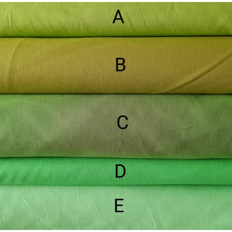 Kain Katun Oxford Polos Hijau