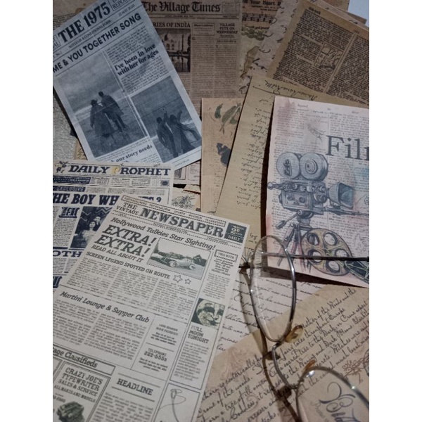 

Kertas Vintage Paper Scrapbook Newspaper Old Dekorasi Journal