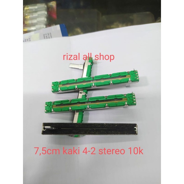 potensio geser 7,5cm kaki 4-2 10k