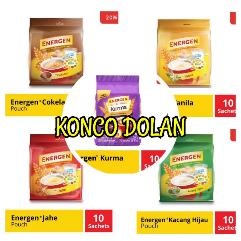 

ENERGEN SEREAL 10 X 30GR