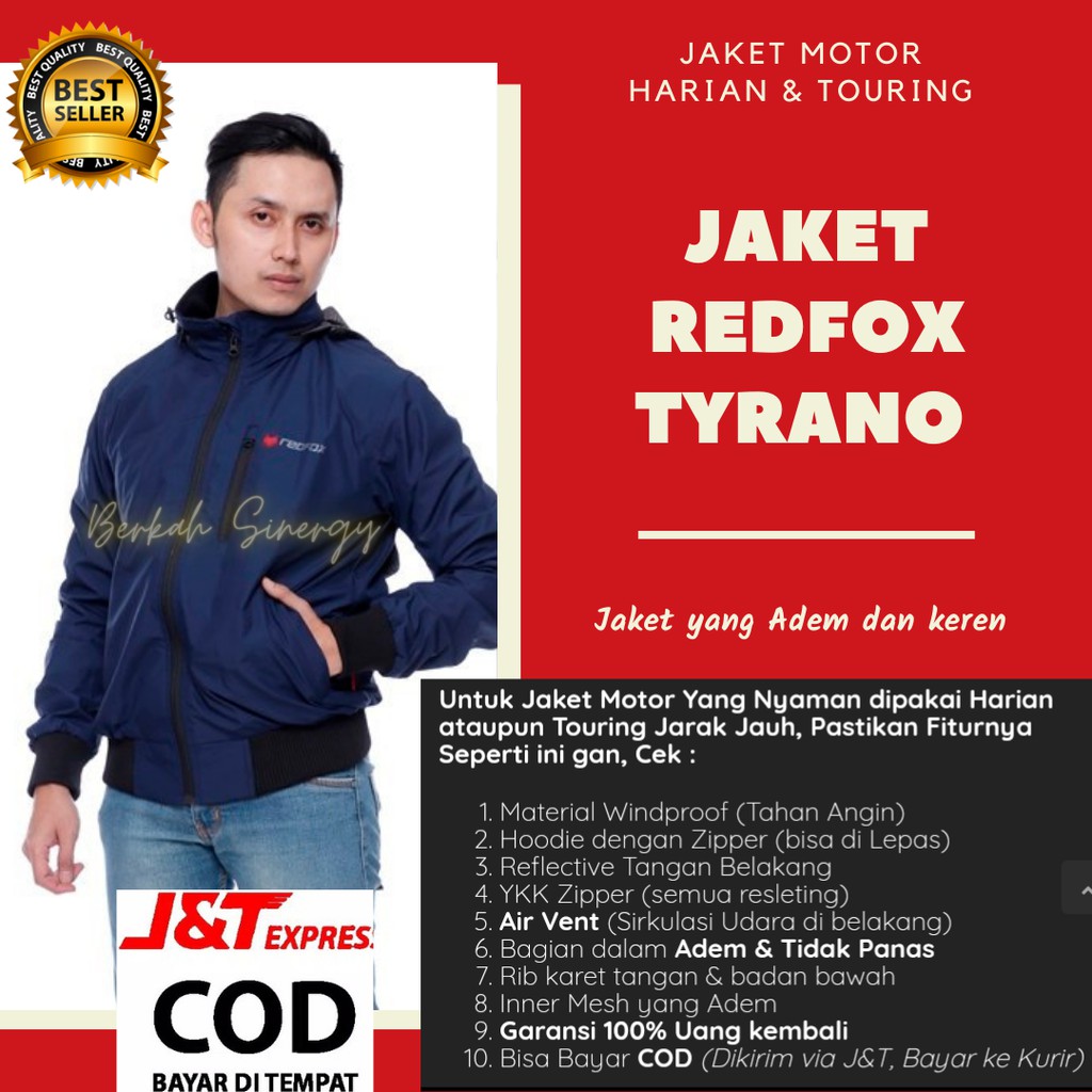 JAKET PRIA DISTRO REDFOX