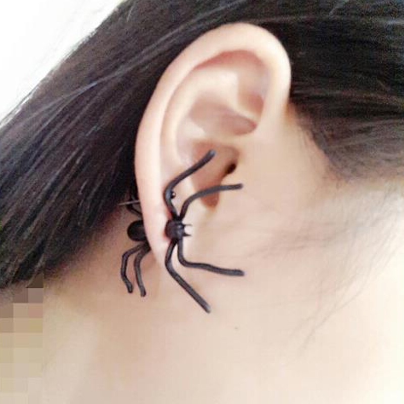 Sexy  Fashion  Women  Black Spider  Jewlry  Earrings