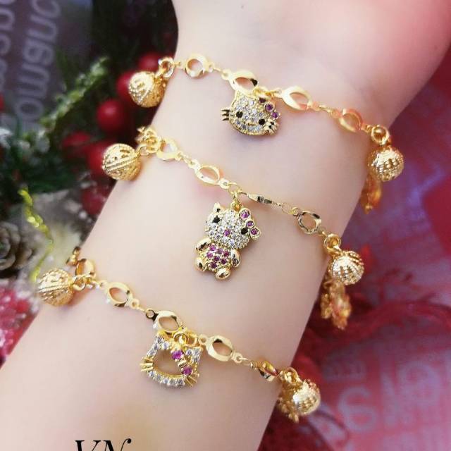 Xuping gelang lapis emas 24k 2011d