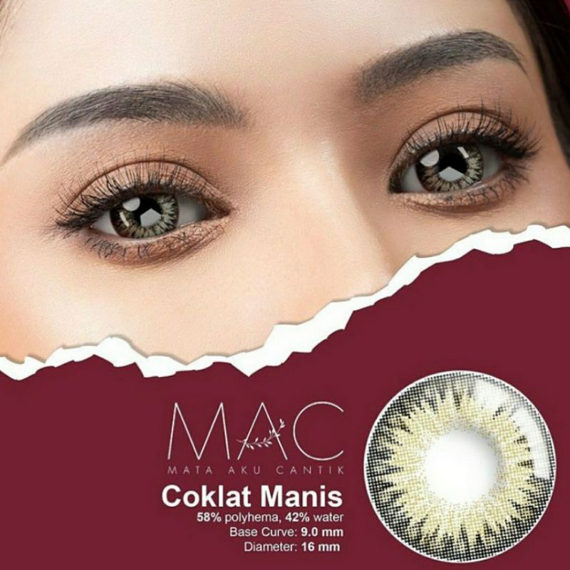 Softlens X2 MAC 16 MM BIG EYES by EXOTICON / Softlen Soflen Warna Normal