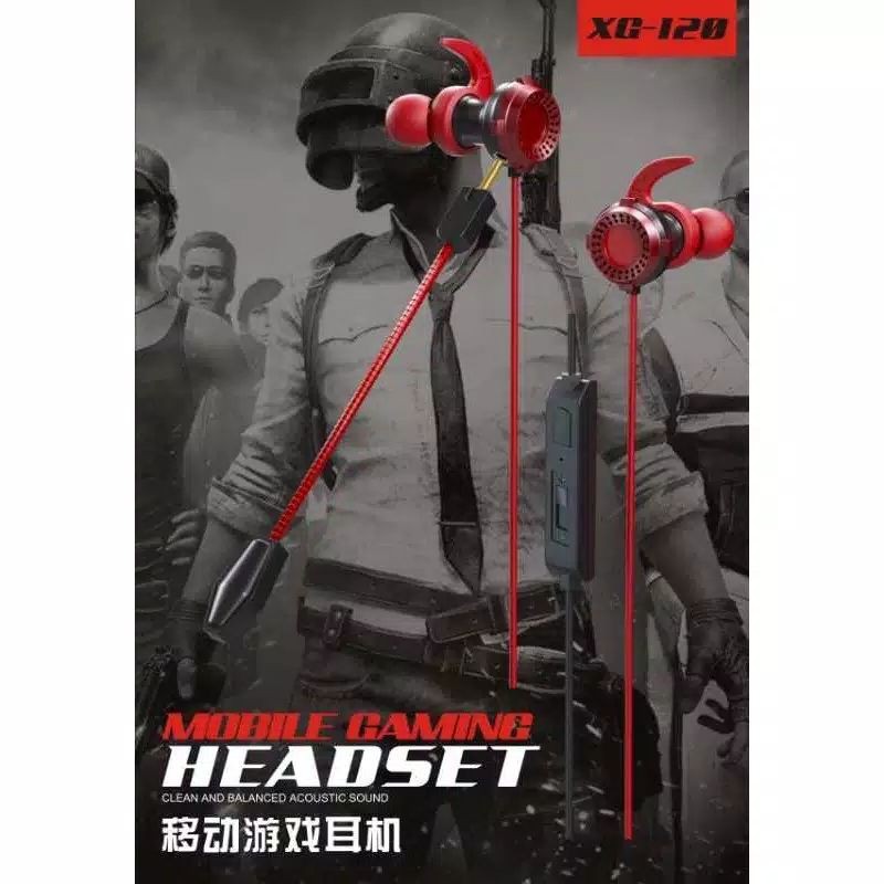 Handsfree atau headshet Gaming XG-120 + Mic