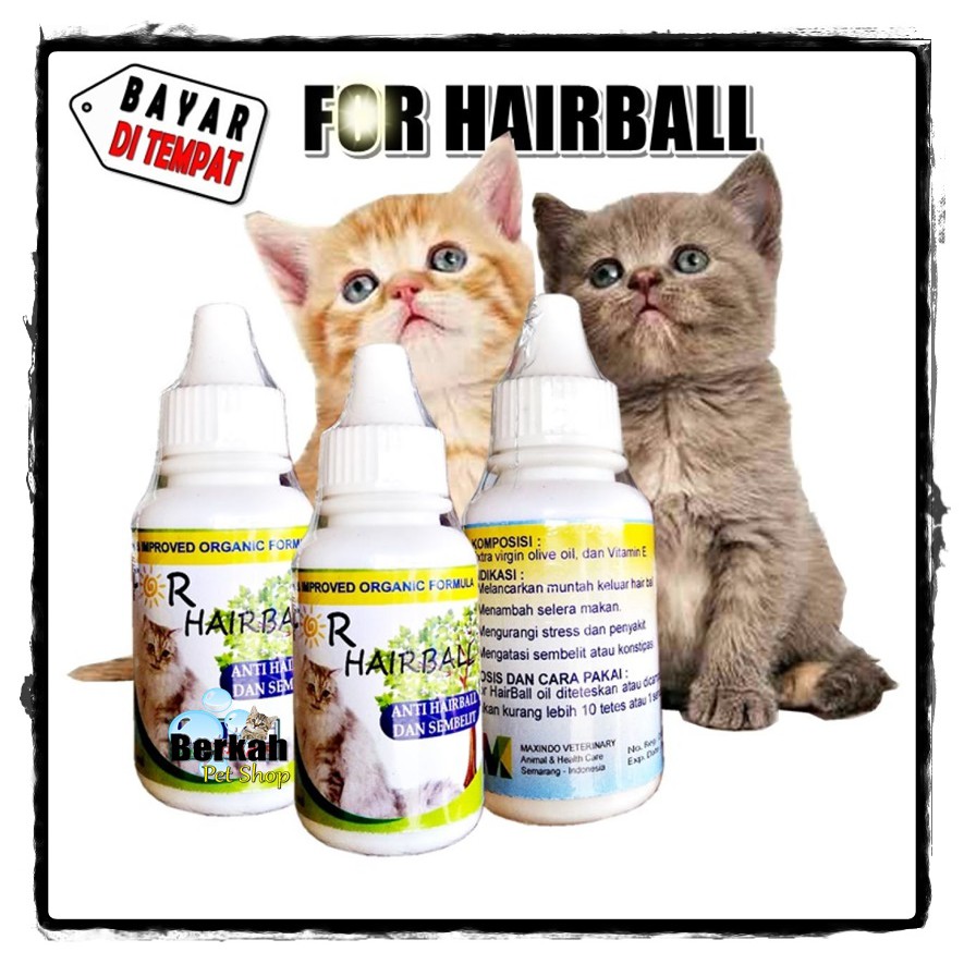 For Hairball Obat Kucing Susah BAB Sembelit Memudahkan Muntah 