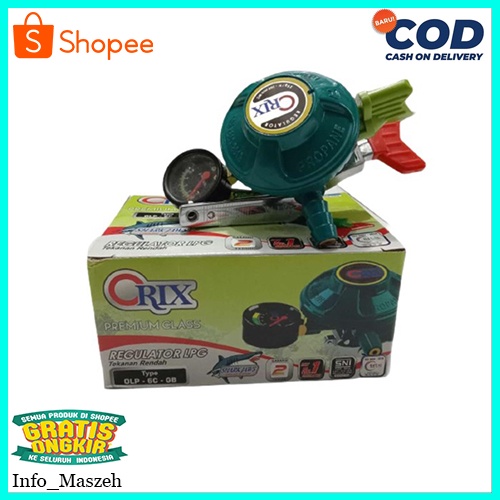 Regulator Meter Gas Pengunci Ganda - Premium Class Tekanan Rendah ORIX