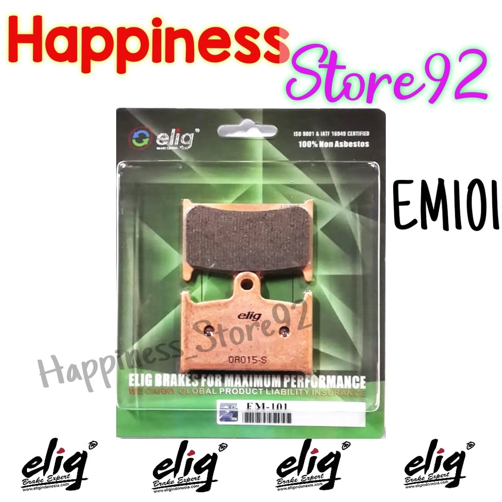 ELIG Kampas Rem Depan Sinter EM101 Suzuki GSX-R 400R . GSX-R 750R . RGV 250 88 . GSX-R 400R 90